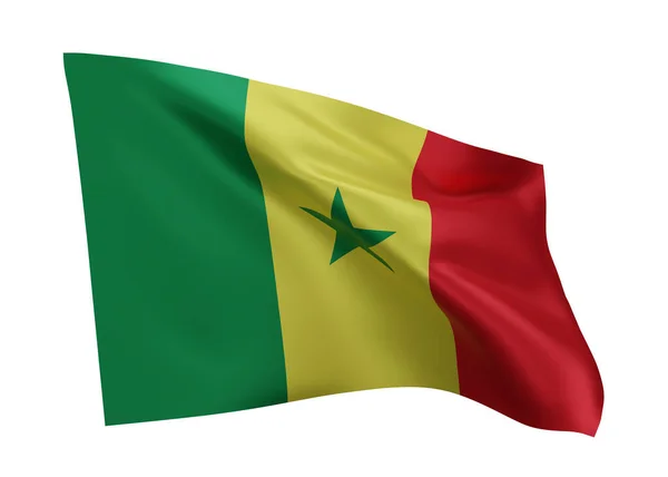 Bandera Ilustración Senegal Bandera Senegalesa Alta Resolución Aislada Sobre Fondo —  Fotos de Stock