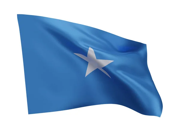 Illustration Flagge Von Somalia Somalia Hochauflösende Flagge Isoliert Vor Weißem — Stockfoto