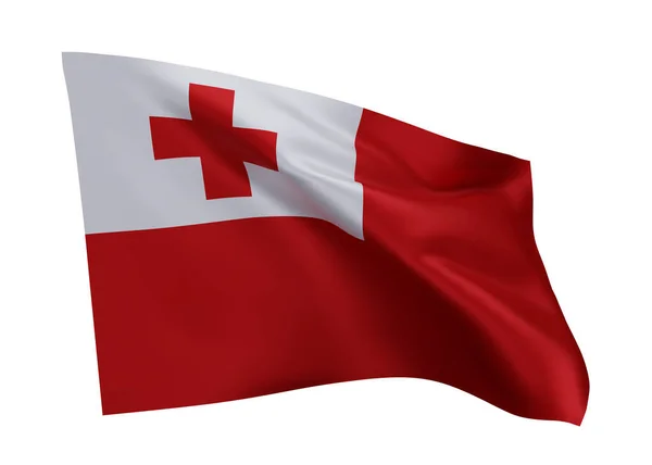 Ilustração Bandeira Tonga Tongan Bandeira Alta Resolução Isolado Contra Fundo — Fotografia de Stock