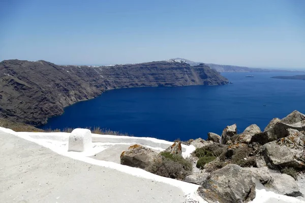 Magnifique Vue Caldeira Santorin Grece — Stock Photo, Image