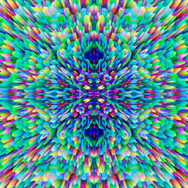 Bunte Psychedelische Hintergrund Abstraktes Nahtloses Muster Moderne Illustration — Stockfoto