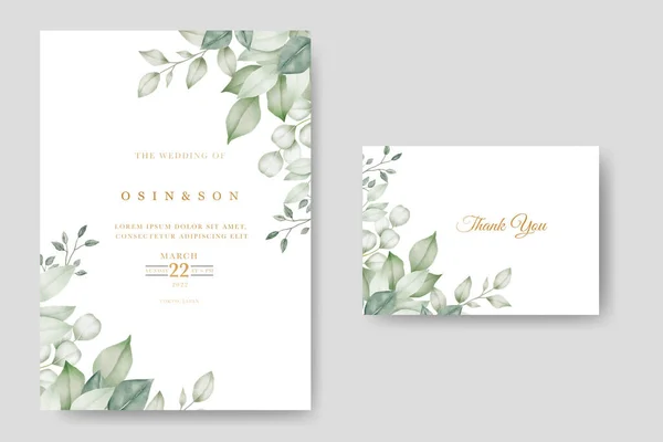 Yeşillik Düğün Davetiye Şablonunu Bırakıyor  