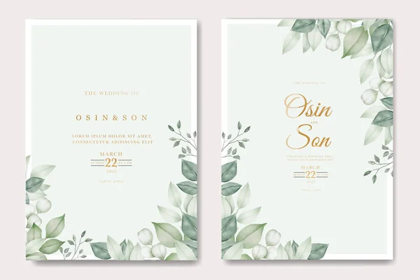 Yeşillik Düğün Davetiye Şablonunu Bırakıyor  