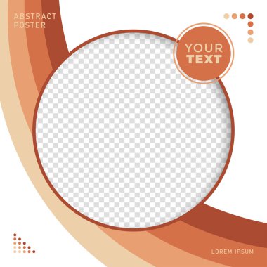 Görüntü alanı olan sosyal medya tanıtım şablonu, Vektör illüstrasyon bölüm. 10