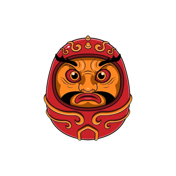 Daruma Doll Illustration Vector Illustration Eps — 스톡 벡터