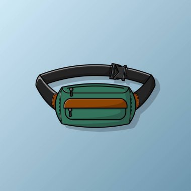 Belden çantası, vektör illüstrasyon bölüm. 10.