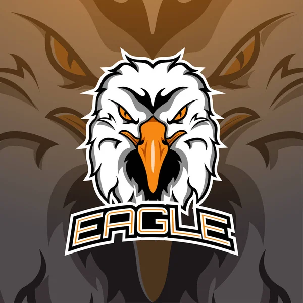Eagle Mascot Logo Vector Illustration Eps — Stock Vector