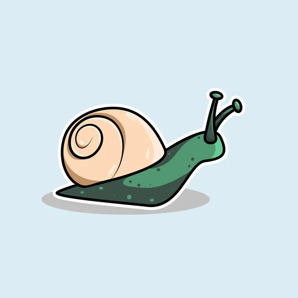 蜗牛卡通设计 矢量插画 — 图库矢量图片