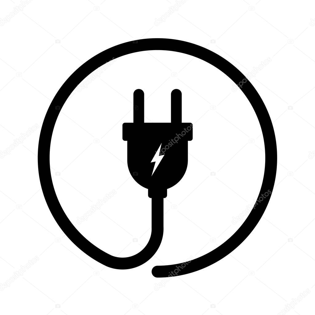 Electric plug icon, Vector illustration eps.10