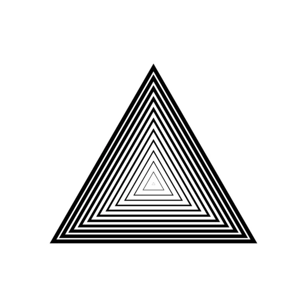 Linhas Triângulo Meio Tom Ilustração Vetorial Eps — Vetor de Stock