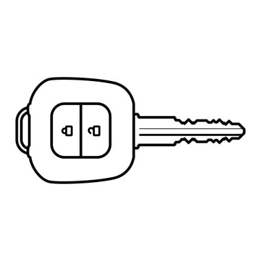 Otomobil anahtarı simgesi, Basit anahtar tasarımı, Taslak biçim simgesi