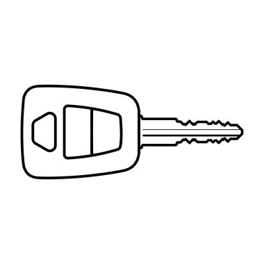 Otomobil anahtarı simgesi, Basit anahtar tasarımı, Taslak biçim simgesi