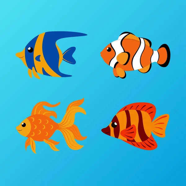 魚のイラストベクトルデザイン — ストックベクタ