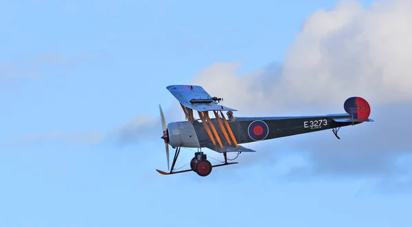 Ickwell Bedfordshire England 2020年9月6日 Vintage Avro 504K E3273 Biplane Flight — ストック写真