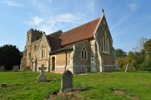 Deny Church Little Barford Bedfordshire Zon — Stockfoto