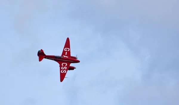 Ickwell Bedfordshire England August 2020 Vintage Dh88 Comet Havilland Flight — 图库照片