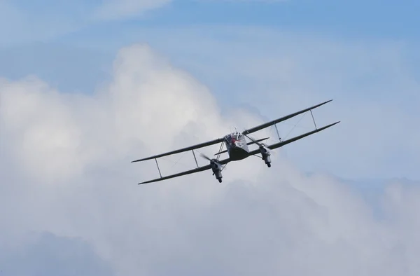 Ickwell Bedfordshire Ngiltere Haziran 2021 Vintage Havilland Dragon Rapide Agsh — Stok fotoğraf