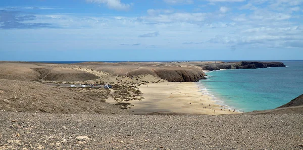 Stranden Papagayo Vid Playa Blanca Södra Lanzarote — Stockfoto