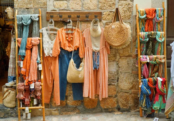 Soller Mallorca Spain June 2022 Clothing Shop External Display Clothes — Foto de Stock