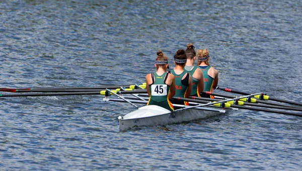 Neots Cambridgeshire Engand July 2022 Ladies Fours Sculling River Cose — Photo