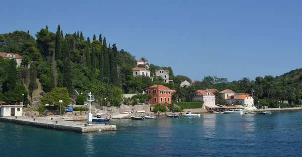 Donje Celo Waterfront Croatian Island Kolocep — Stock Photo, Image