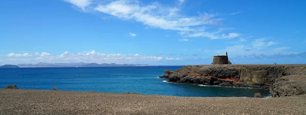 Gamla Napolionfortet Klipptoppen Vid Playa Blanca Lanzarote Spanien — Stockfoto