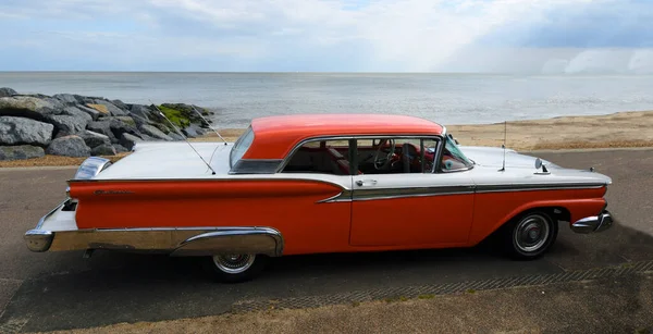 Felixstowe Suffolk England Mei 2019 Klassieke Amerikaanse Ford Galaxie Auto — Stockfoto