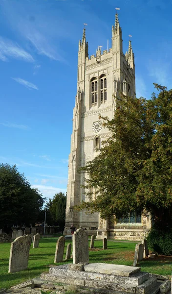 Kościół Mariacki Wieża Neots Cambridgeshire — Zdjęcie stockowe