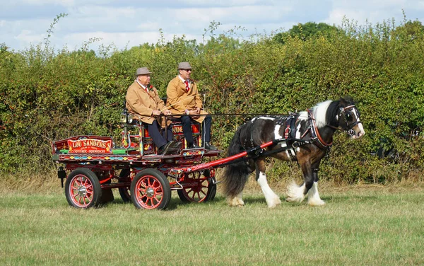 Great Gransden Cambrideshire Angleterre Septembre 2022 Chariot Livraison Vintage Cheval — Photo