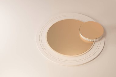 Podyum, hediye kutusu ve pastel arka planlı minimal sahne. Noel kavramı, mutlu yıllar 2022. 3D numaralar 2022 ve mektup metni, poster, afiş, kapak kartı, broşür. Üst Manzara. 3d hazırlayıcı.