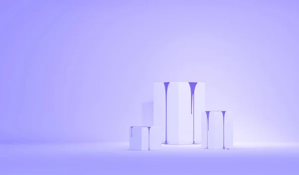 Minimalna Scena Podium Premium Przejrzystym Abstrakcyjnym Tłem Pastelowy Fioletowy Kolor — Zdjęcie stockowe