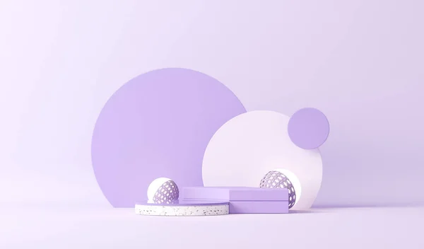 Scena Minimale Sfondo Astratto Texture Scena Colori Viola Pastello Trendy — Foto Stock