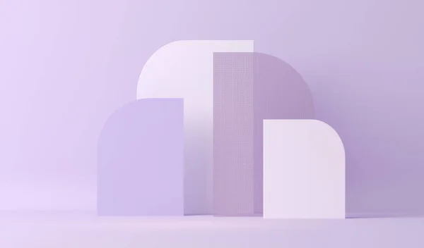 Minimale Szene Und Abstrakter Hintergrund Oder Textur Pastellviolett Violette Farben — Stockfoto