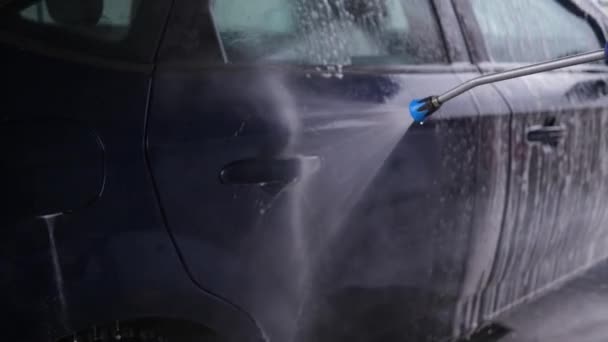 Laver Mousse Surface Voiture Conducteur Lave Son Véhicule Par Lui — Video