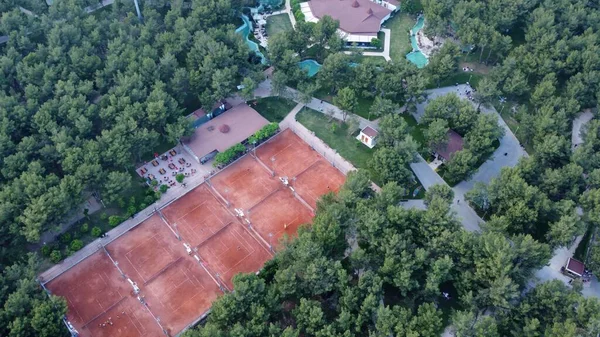 Drone Vista Aérea Parque Verde Ciudad Imágenes Alta Calidad —  Fotos de Stock