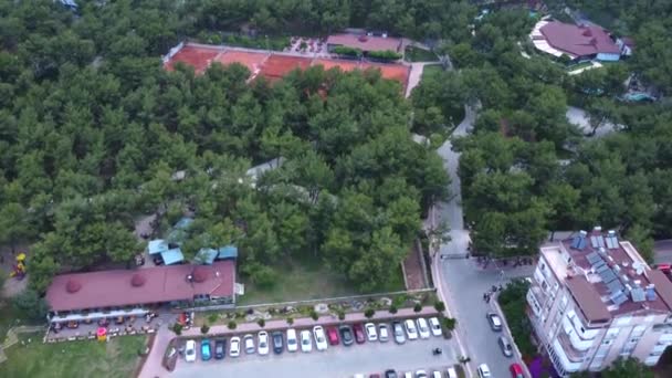 Drone Aerial View Green Park Town High Quality Footage — Wideo stockowe