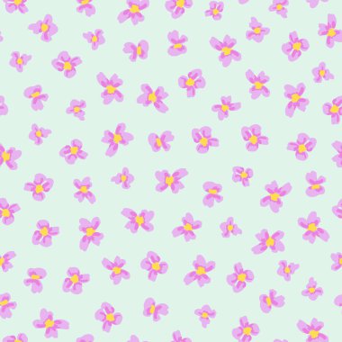 Çiçeksiz taşıyıcı desen, pembe çiçekli bahar arkaplanı.