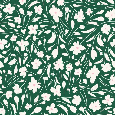 Çiçeksiz desenlerin vektör çizimi