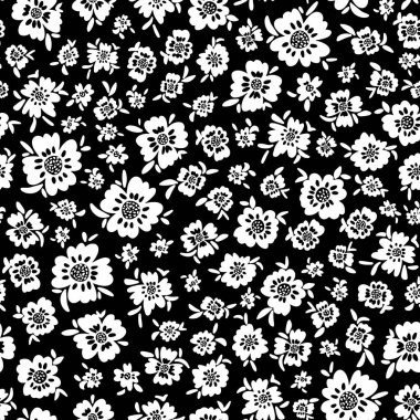 soyut çiçek seamless modeli. vektör çizim