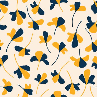 Çiçekli kusursuz desen, vektör illüstrasyonu