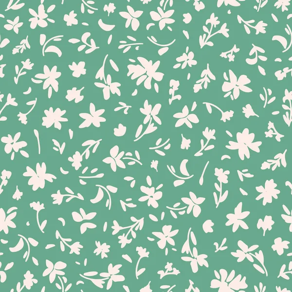 Seamless Flower Pattern Vector Ilustration — Stockvektor