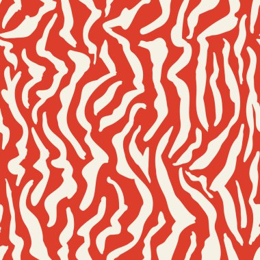 Soyut zebra kusursuz tekrarlama kalıbı. Yüzeyin her yerinde vektör hayvan izi var..