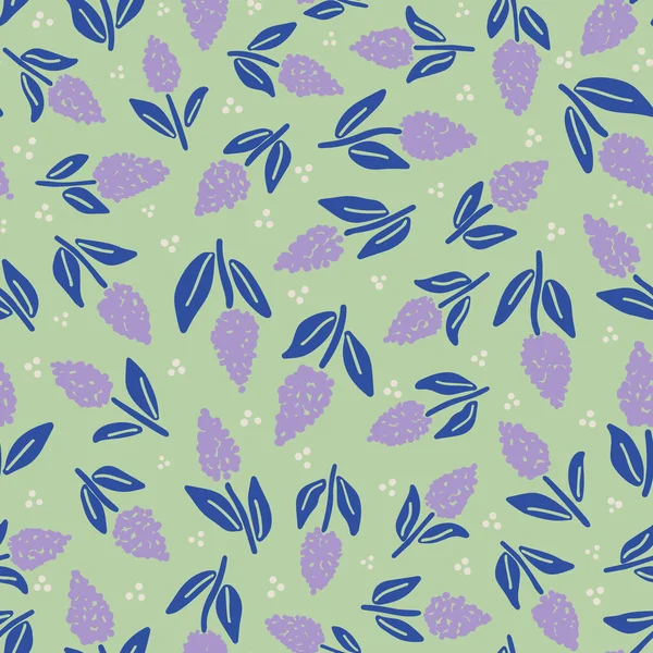 Nahtloses Muster Mit Blumen Vektorillustration — Stockvektor