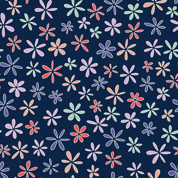 Seamles Flower Pattern Vector Illustration — Stock Vector