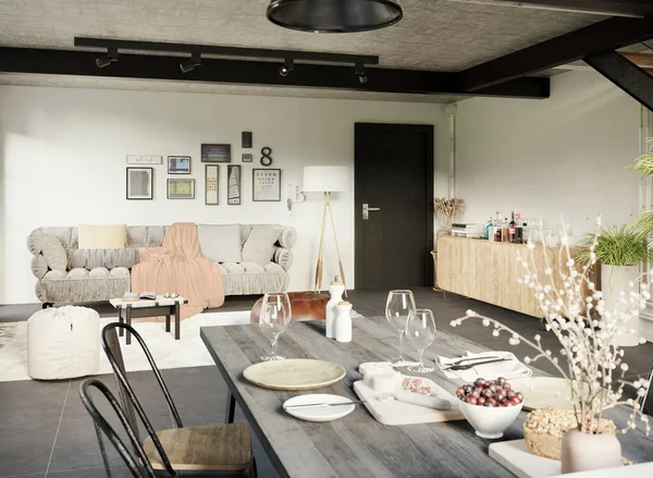 Open Space Cucina Moderna — Foto Stock