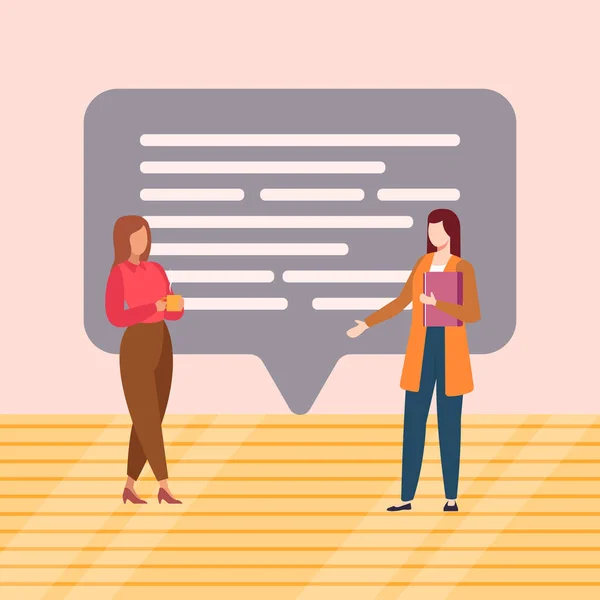 Kadın takımı parlak fikirleri tartışıyor..