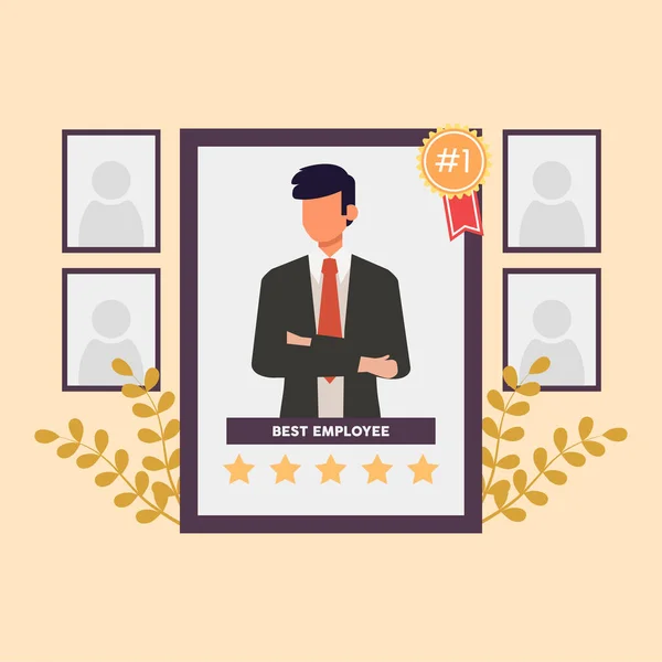 Ayın çalışanı ödüllü fotoğraf çerçevesi.