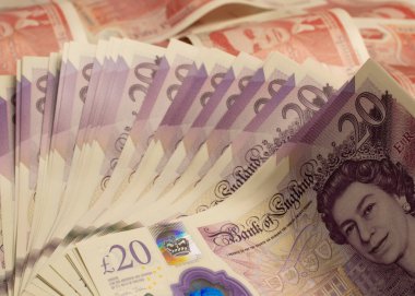 İngiliz sterlini yakın plan fotoğraf, nakit.