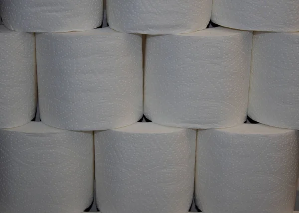 White Toilet Paper Roll 100 Cellulose — Stockfoto