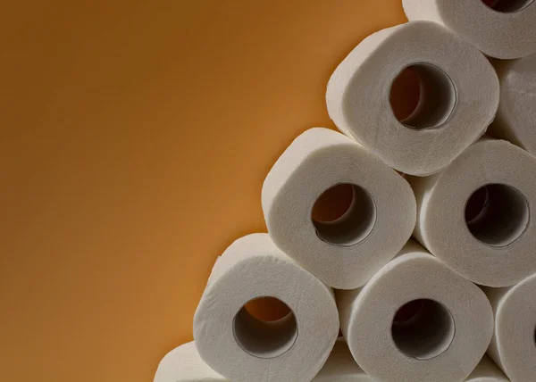 white toilet paper roll, 100% cellulose